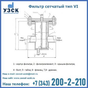 Фильтр сетчатый ФС по Т-ММ-11-2003 в Севастополе