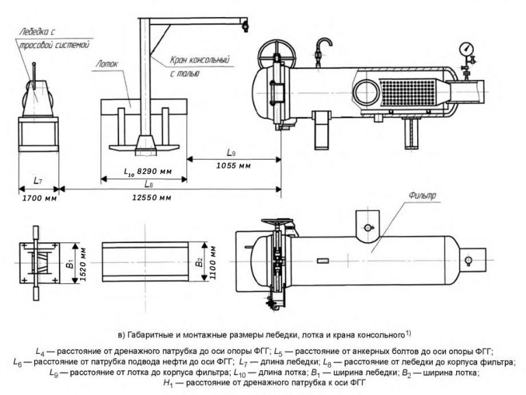 Чертеж блочного фильтра ФГГ-1000